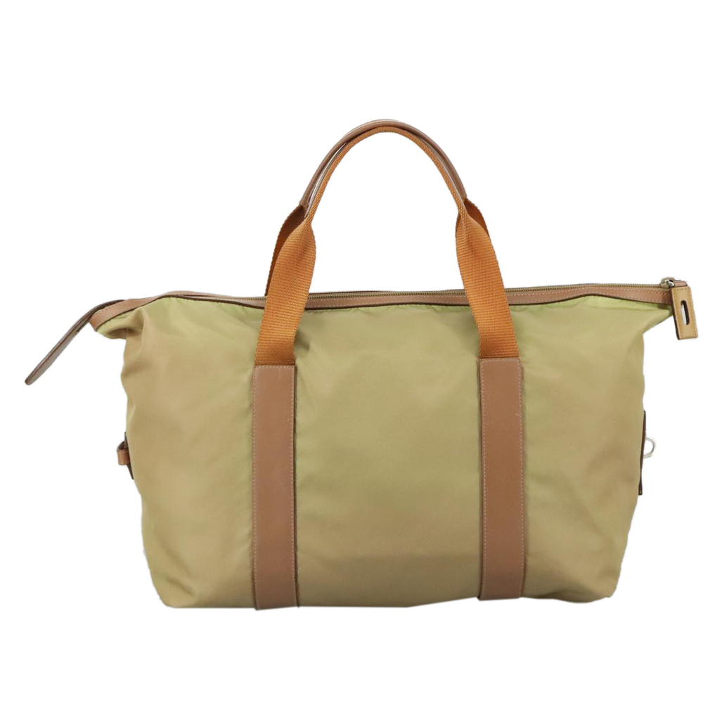 PRADA Hand Bag Nylon Beige Auth bs21036 - Picture 2 of 16